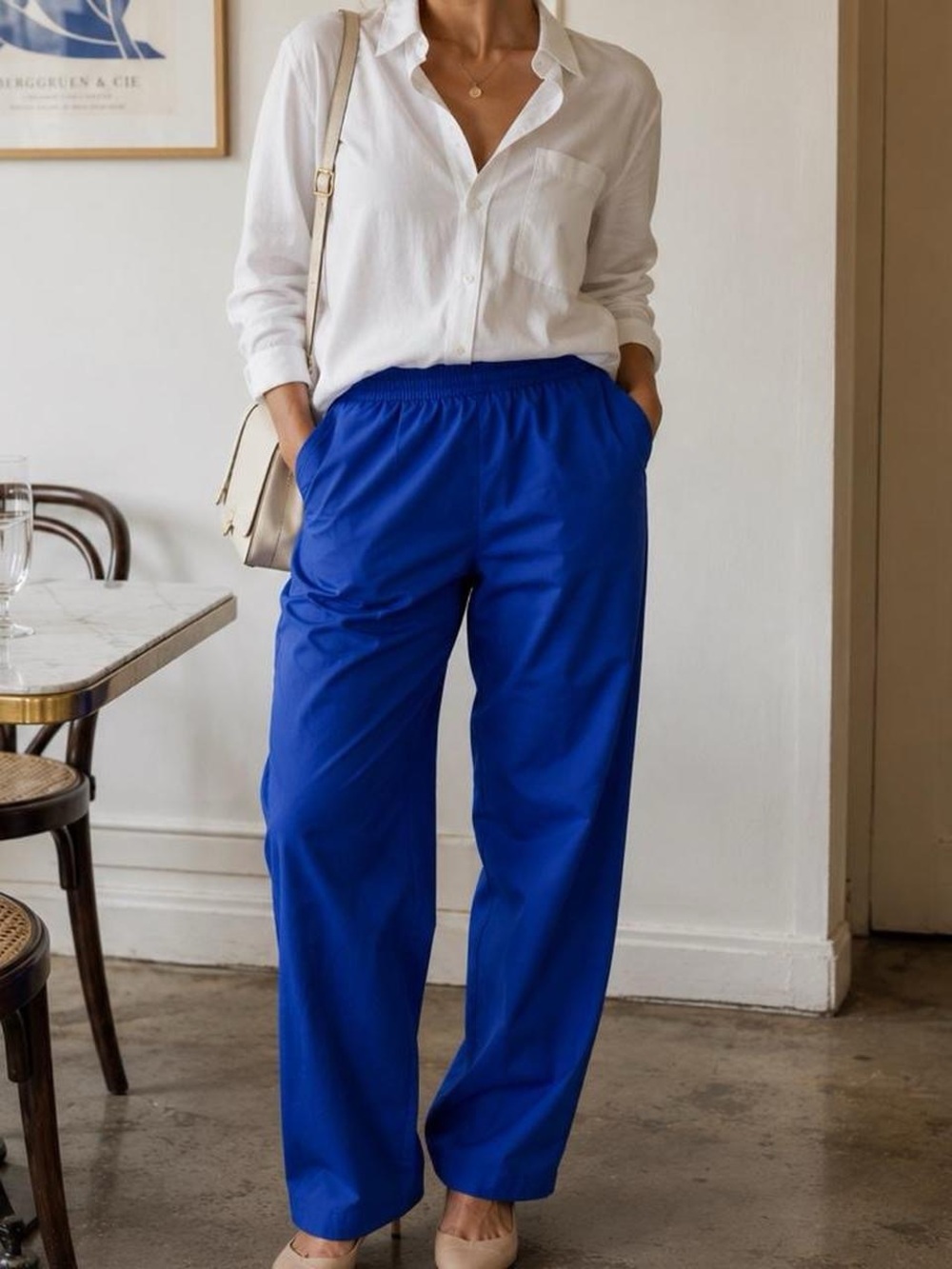 Alfred Dunner vibrant blue trouser pants